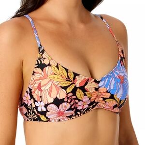 New XL Hurley Floral Bikini Top